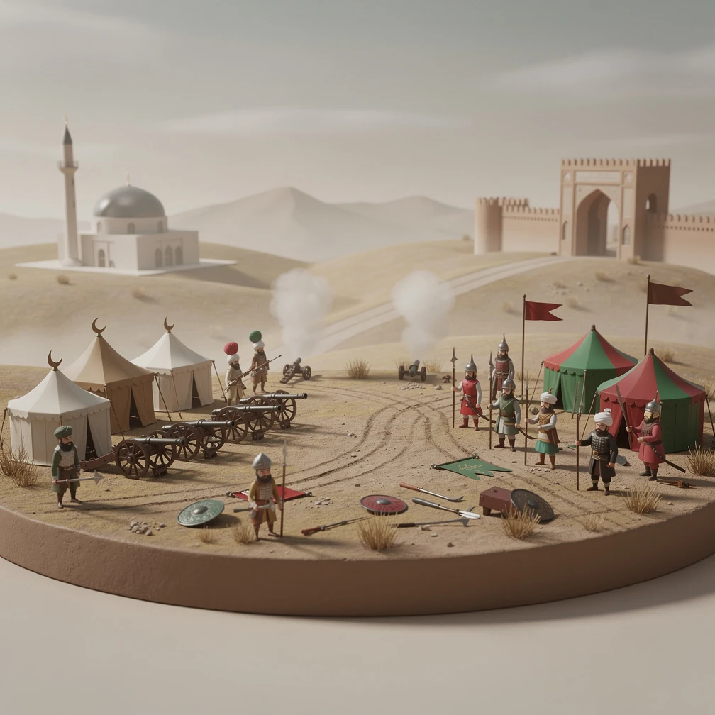 Historical artwork depicting the Battle of Chaldiran