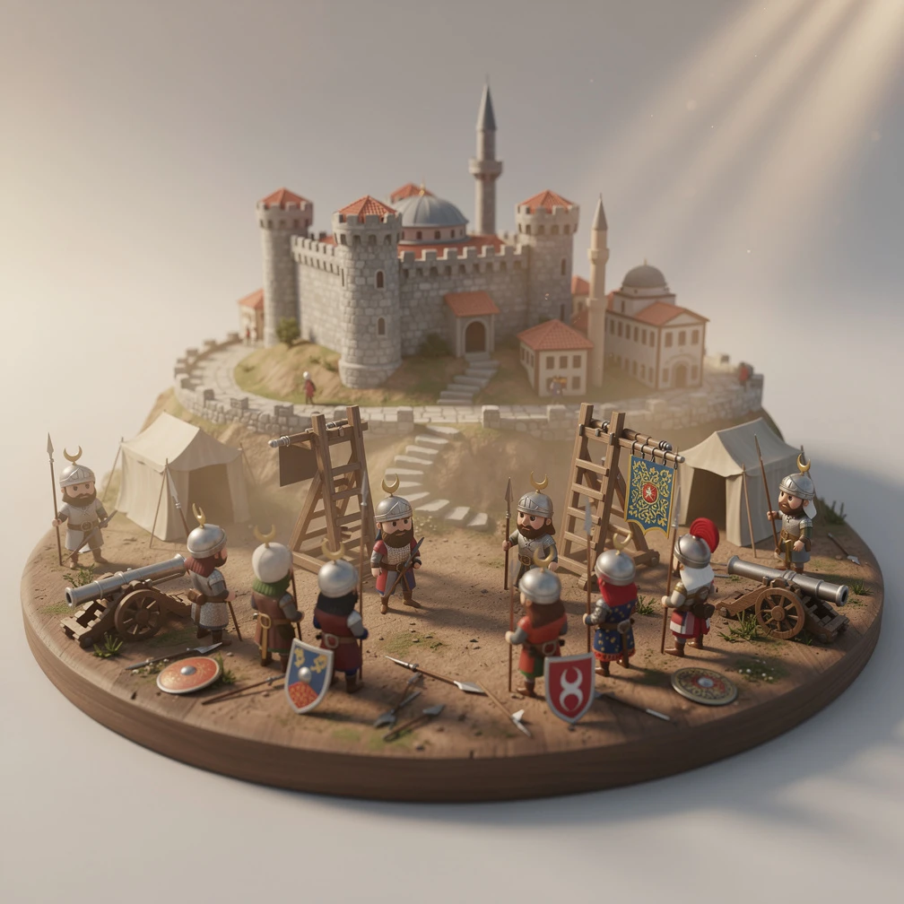 Historical artwork depicting the Battle of Ankara