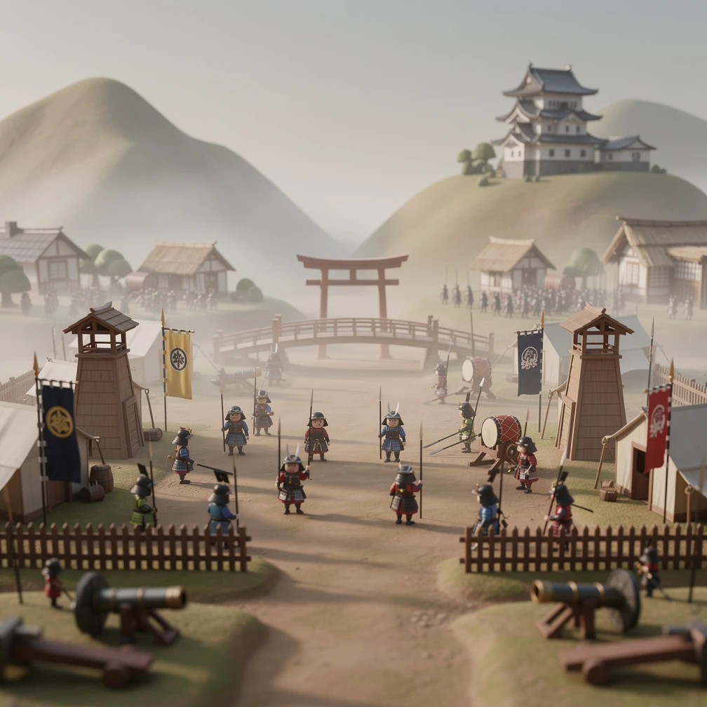 Historical artwork depicting the Battle of Sekigahara