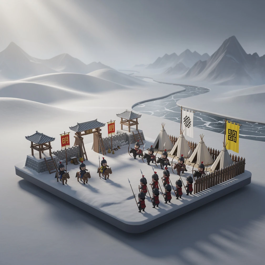 Historical artwork depicting the Battle of Sarhu