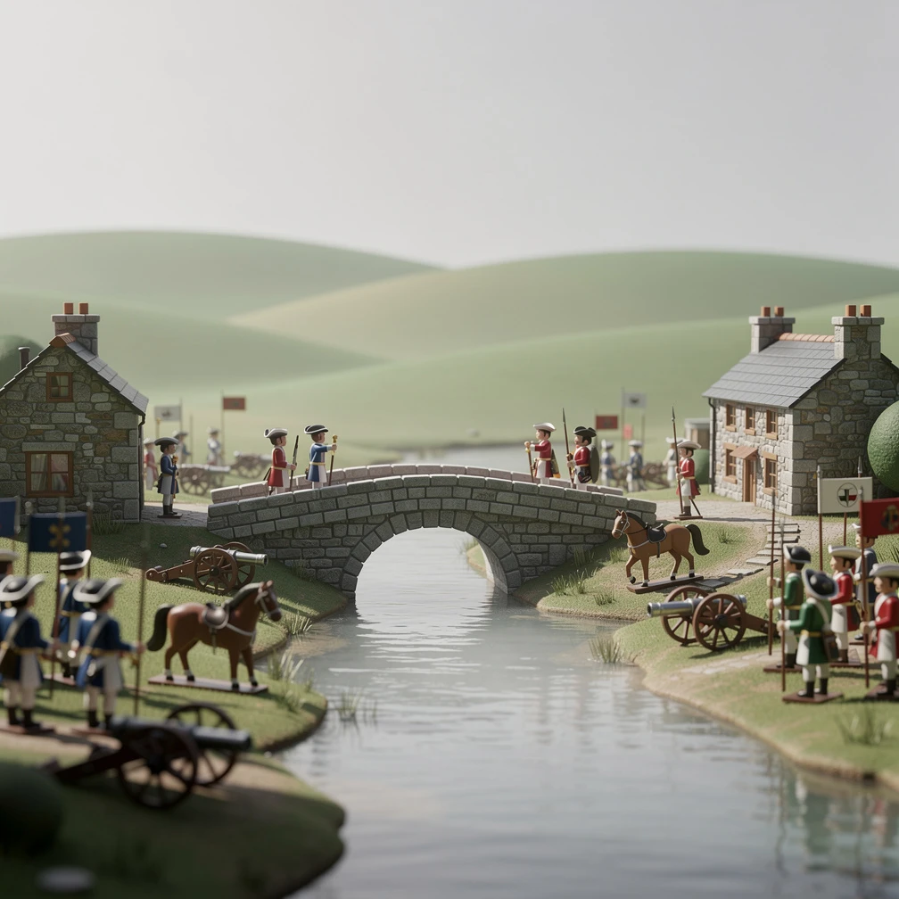 Historical artwork depicting the Battle of the Boyne