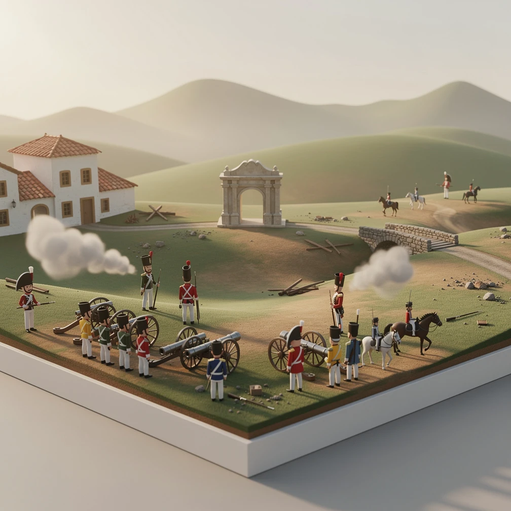 Historical artwork depicting the Battle of Carabobo