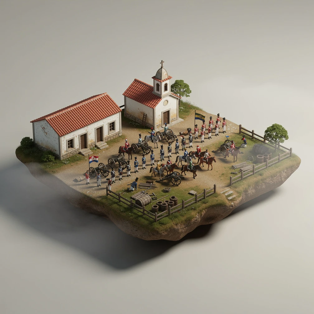 Historical artwork depicting the Battle of Ituzaingo