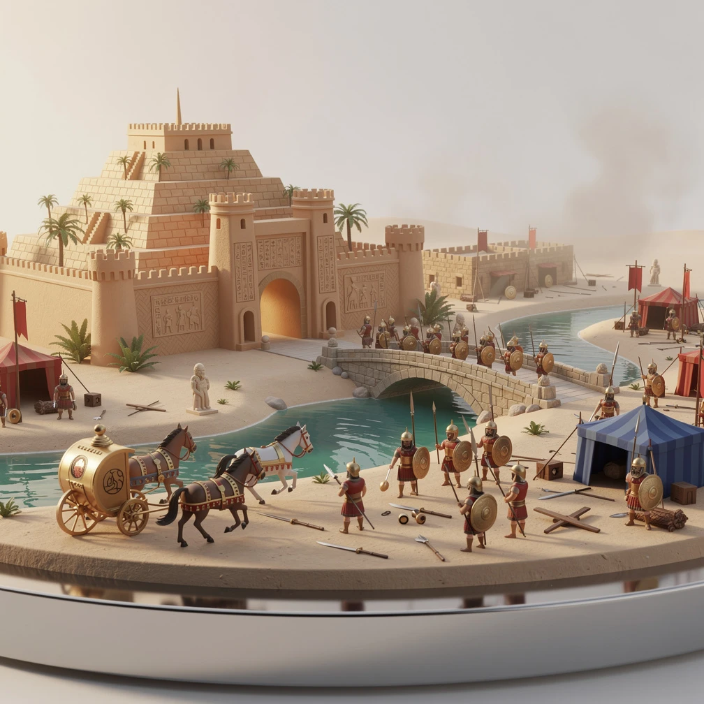 Historical artwork depicting the Battle of Ulai