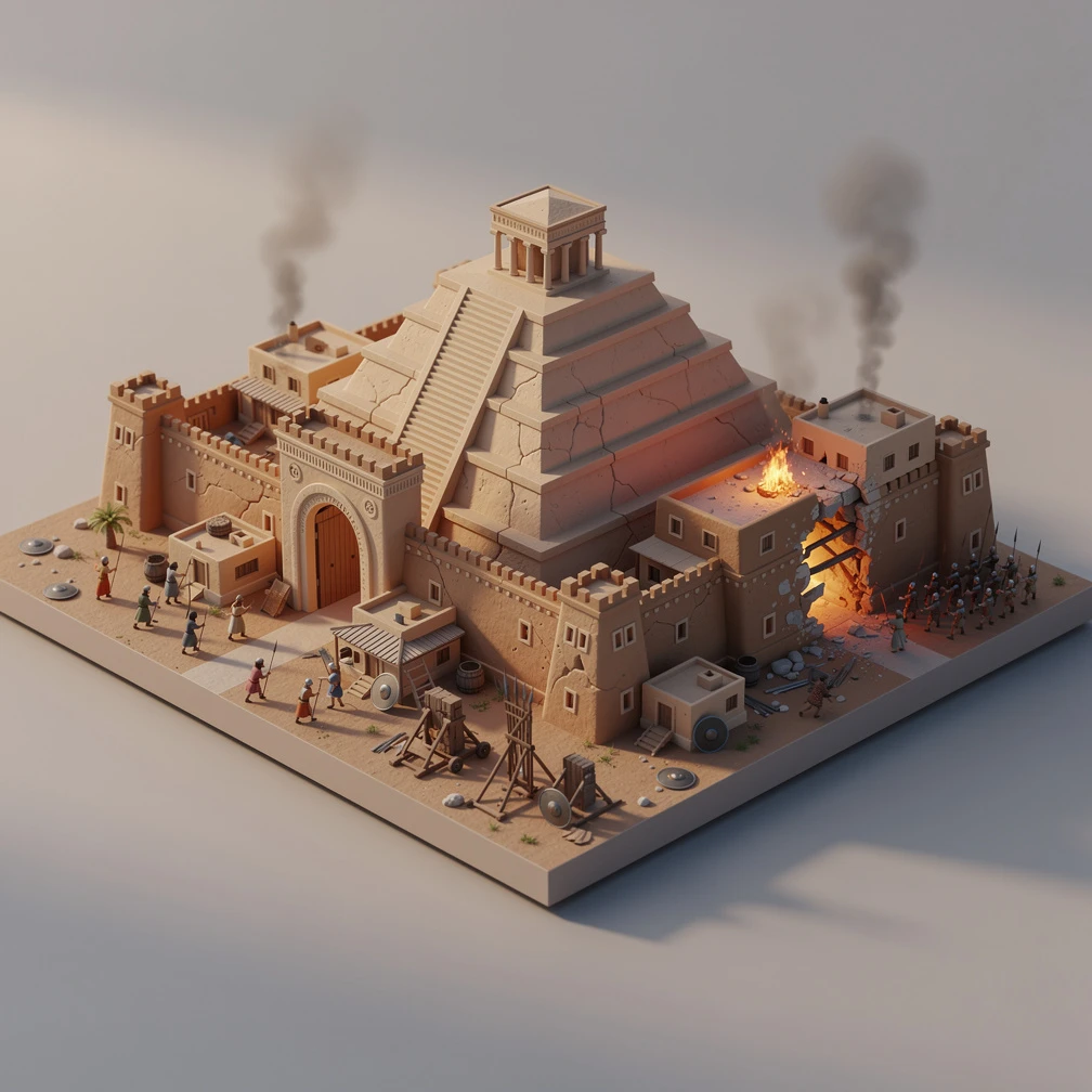 Historical artwork depicting the Fall of Ur