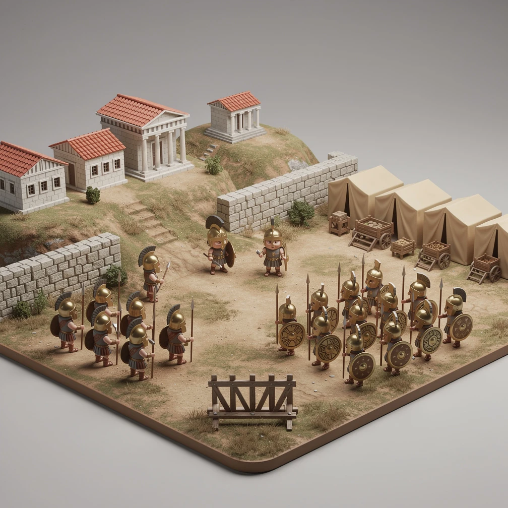 Historical artwork depicting the Battle of Plataea