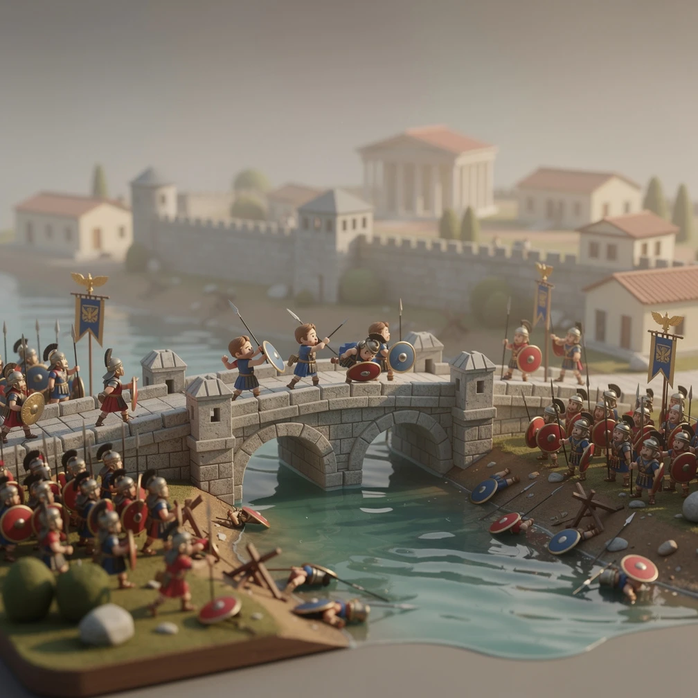 Historical artwork depicting the Battle of the Milvian Bridge