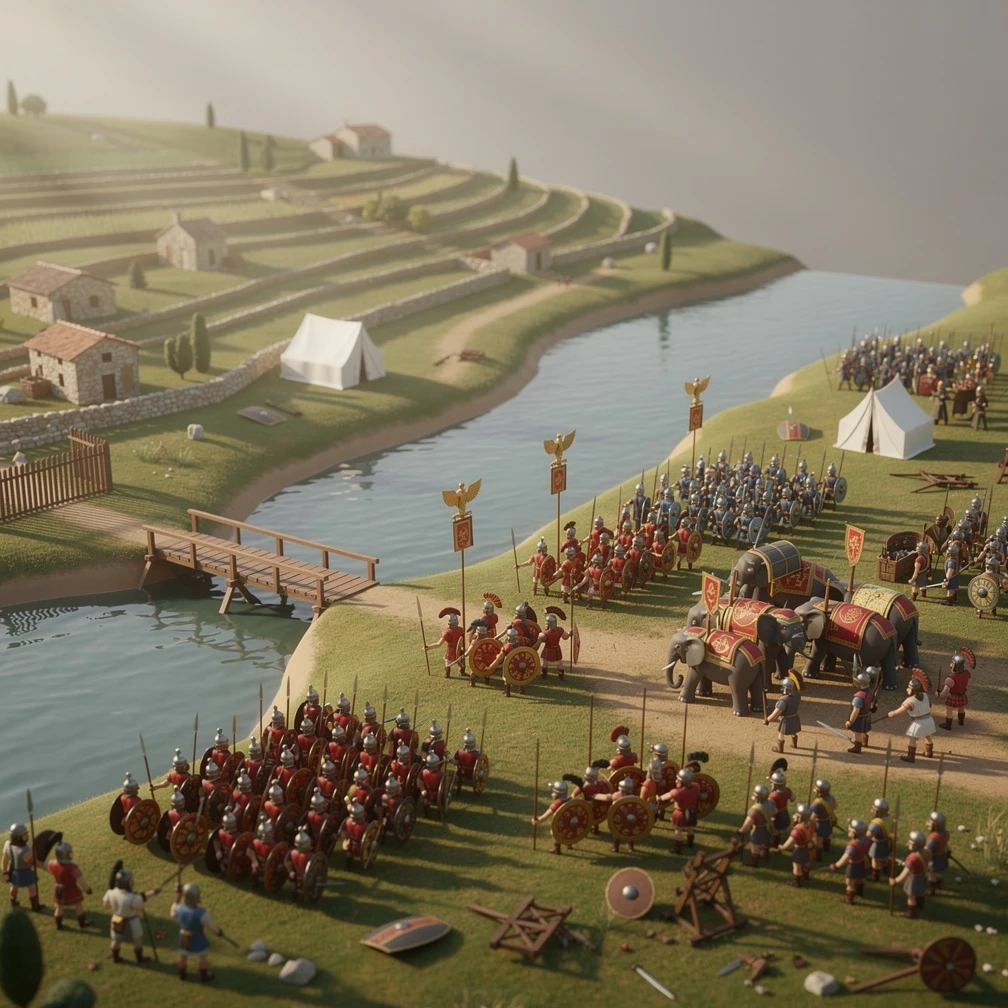 Historical artwork depicting the Battle of the Metaurus