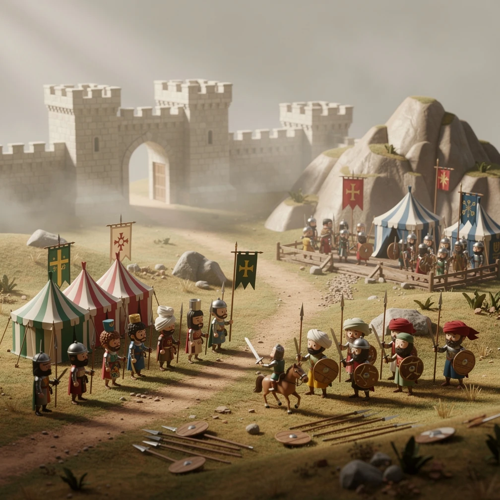 Historical artwork depicting the Battle of Las Navas de Tolosa